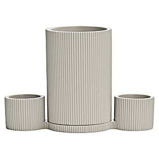 Camargue Saphira Zahnputzbecher Zahnbürstenstation (Polyresin, Beige)