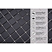 Mosaikfliese Quadrat Uni AT 891 (33 x 30,2 cm, Schwarz, Matt)