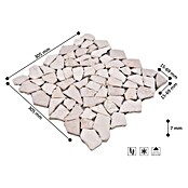 Mosaikfliese Uni CIOT 30/100 (30,5 x 30,5 cm, Weiß, Matt)