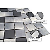 Mosaikfliese Quadrat Mix CD 212 (30,6 x 30,6 cm, Grau, Matt)