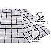 Mosaikfliese Quadrat Uni B100 (33 x 30,2 cm, Keramik, Weiß)