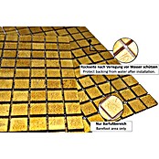 Mosaikfliese Quadrat Crystal Uni CM 4GO10 (30 x 30 cm, Gold, Glänzend)