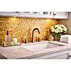 Mosaikfliese Quadrat Crystal Uni CM 4GO10 (30 x 30 cm, Gold, Glänzend)
