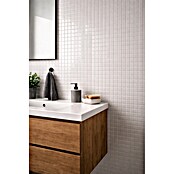 Mosaikfliese Quadrat Uni B100 (33 x 30,2 cm, Keramik, Weiß)