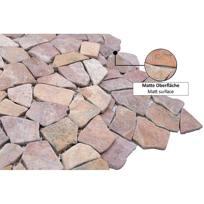 Mosaikfliese Uni CIOT 30/140 (30,5 x 30,5 cm, Rot, Matt)