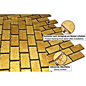 Mosaikfliese Uni Gold CM 4GO30 (30 x 30 cm, Gold, Glänzend)