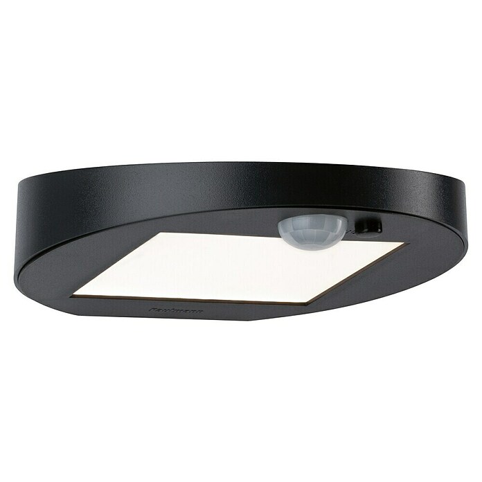 Paulmann Ryse Solar-wandledlamp voor buiten (Bewegingsmelder, 1,2 W, Materiaal: Kunststof, Warm wit, Antraciet)