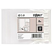 Stabilit Almohadilla antideslizante y antirruido (L x An: 20 x 20 mm, Transparente, Autoadhesivo, 8 uds.)