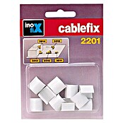 Inofix Cablefix Pieza de unión para canaleta 2201 (Blanco, 10 uds.)