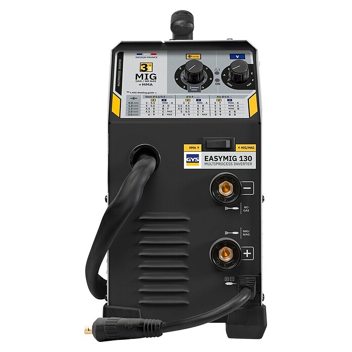 Gys Schweißgerät 3 in 1 Easymig 130 (Geeignet für: Schutzgas-, Fülldraht- und Elektrodenschweißen, 30 - 120 A (MIG/MAG-Schweißen))