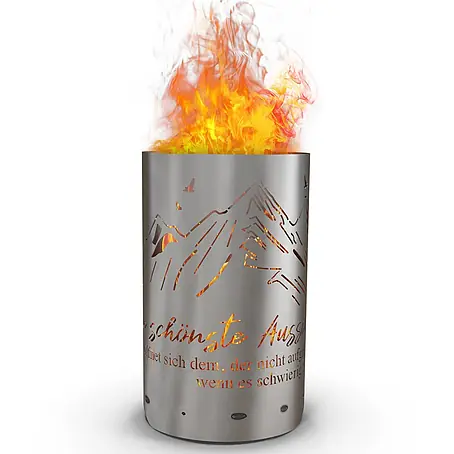 TiKo-Design  Holzkohlegrill Feuertonne-Berge