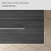 Camargue Stella Waschtischunterschrank (47 x 80 x 39 cm, 1 Schubkasten, Mit Beleuchtung, Darkoak)