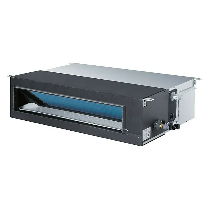 Haier Aire acondicionado por conductos AD125S2SM-H - 12.000 W, 12.300 W, 105 m², Gris - Unidad de conducto de aire acondicionado compacta. Diseño ideal para oficinas y espacios habitables, que garantiza una refrigeración y calefacción cómodas.