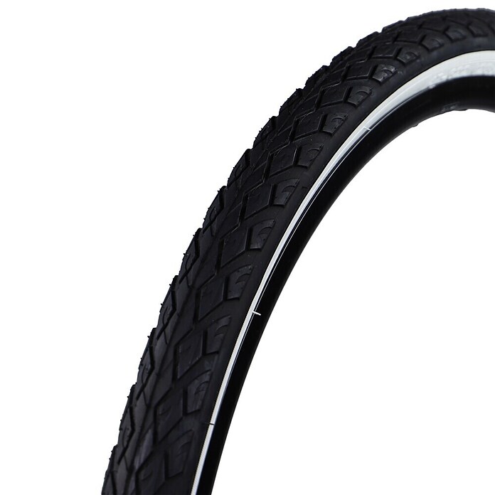 Fischer Fahrradreifen (Schwarz/Weiß, Geeignet für: Straße, 28″ x 1,75)