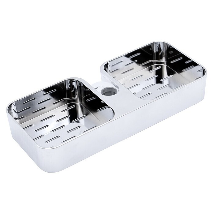 Sanicomfort Duschablage (Weiß/Chrom, Kunststoff, L x B x H: 25,2 x 11 x 4 cm) | BAUHAUS