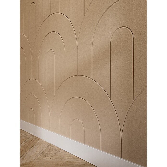 CanDo Wandpaneel Decowall Felt Pattern (Double Taupe, 260 x 60 cm, Kunststof) | BAUHAUS