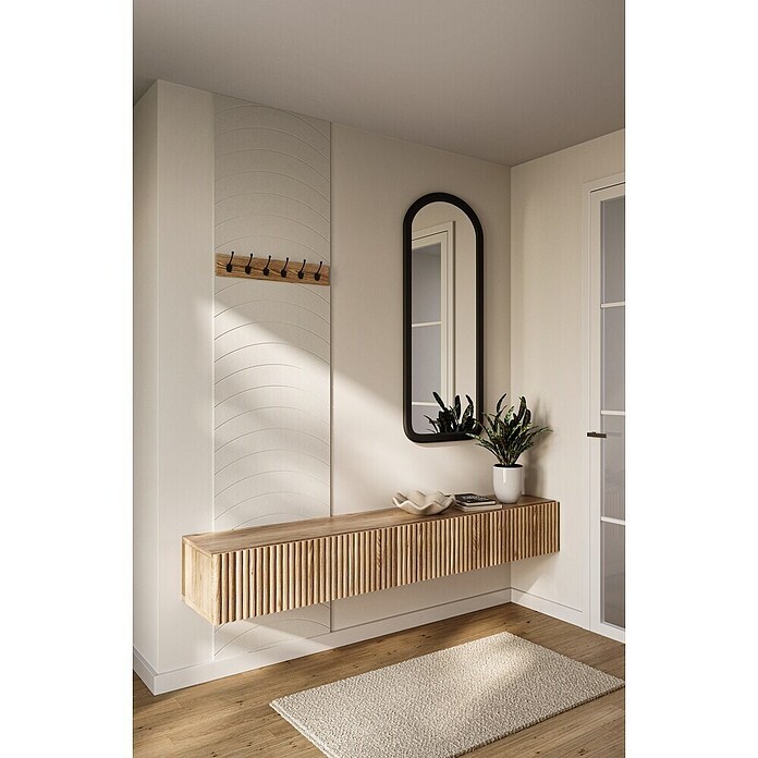 CanDo Wandpaneel Decowall Felt Pattern (Wave Wit, 260 x 60 cm, Kunststof) | BAUHAUS
