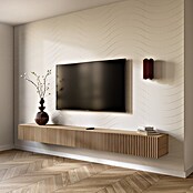 CanDo Wandpaneel Decowall Felt Pattern (Wave Wit, 260 x 60 cm, Kunststof) | BAUHAUS