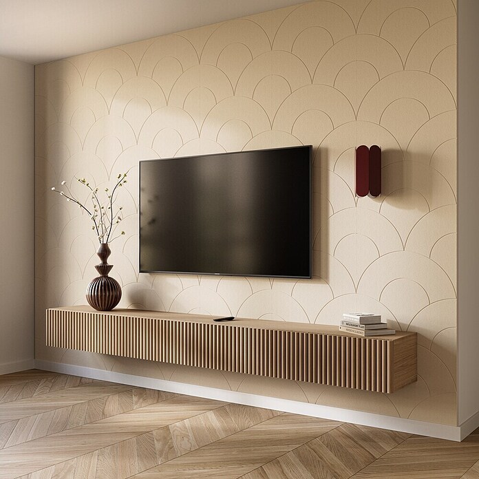 CanDo Wandpaneel Decowall Felt Pattern (Shell Zand, 260 x 60 cm, Kunststof) | BAUHAUS