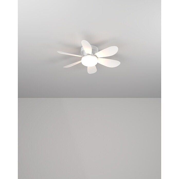 Eglo Deckenventilator Clovelly (Weiß, 52 cm, 12 W, Warmweiß) | BAUHAUS