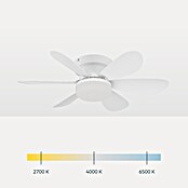 Eglo Deckenventilator Clovelly (Weiß, 52 cm, 12 W, Warmweiß) | BAUHAUS