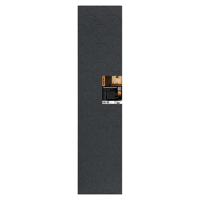 CanDo Wandpaneel Decowall Felt Pattern (Scales Antraciet, 260 x 60 cm, Kunststof) | BAUHAUS