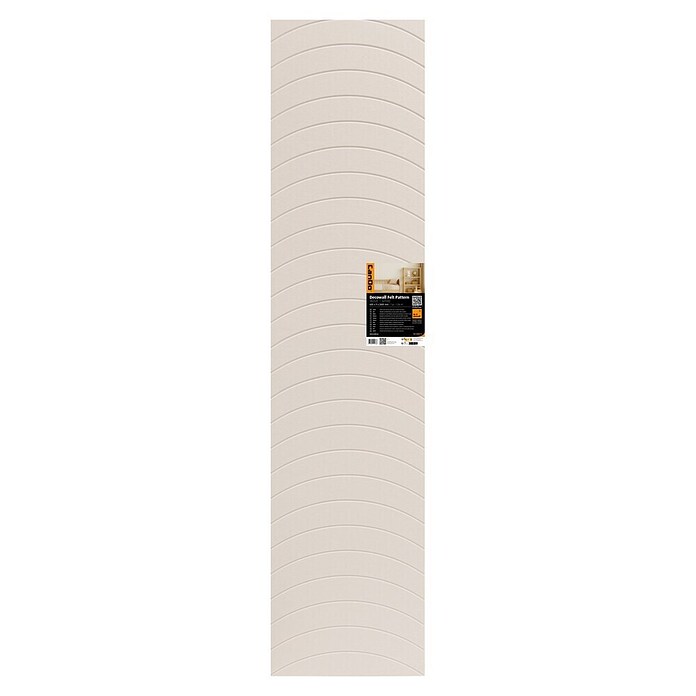 CanDo Wandpaneel Decowall Felt Pattern (Wave Wit, 260 x 60 cm, Kunststof) | BAUHAUS