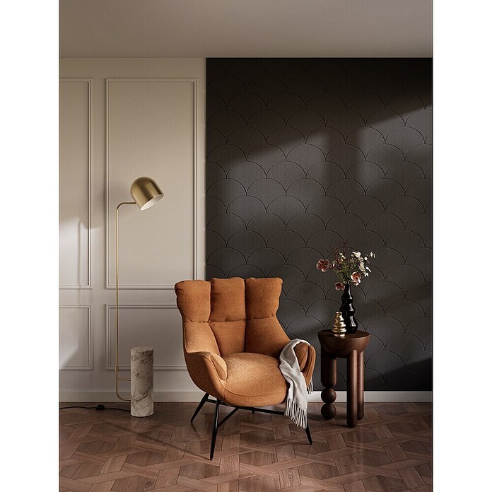 CanDo Wandpaneel Decowall Felt Pattern (Scales Antraciet, 260 x 60 cm, Kunststof) | BAUHAUS