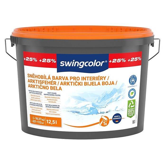 swingcolor Boja za zid  (Snježno bijele boje, Mat, 12,5 l) | BAUHAUS