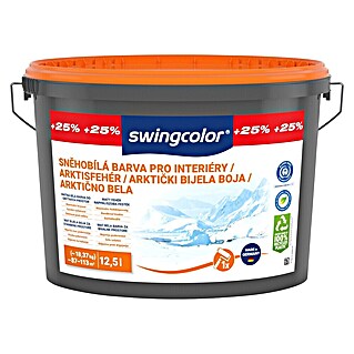 swingcolor Boja za zid (Snježno bijele boje, Mat, 12,5 l)