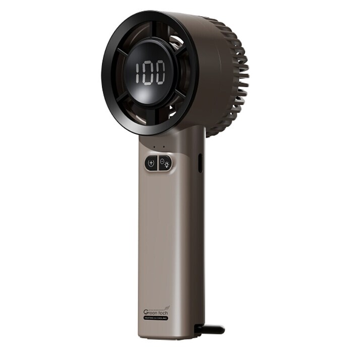 Green Tech Ventilator ročni  (Barva: Rjava, Ø x V: 60 x 156 mm) | 3439 - Tisch/Standventilatoren Marke | CBLA - Ventilatoren Marke | CBL - Ventilatoren | CB - Elektroinstallation | C - Elektro | BAUHAUS