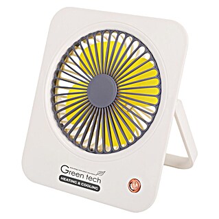 Green Tech Stolni ventilator (Boja: Bijela, D x Š x V: 136 x 44 x 158 mm)