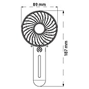 Green Tech Ventilator ročni  (Barva: Bela, Ø x V: 89 x 187 mm) | 3439 - Tisch/Standventilatoren Marke | CBLA - Ventilatoren Marke | CBL - Ventilatoren | CB - Elektroinstallation | C - Elektro | BAUHAUS