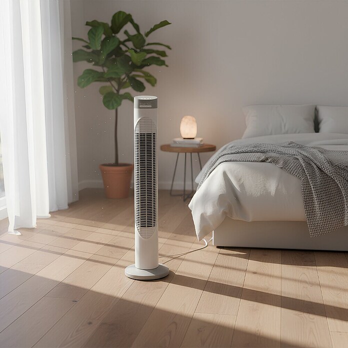 Green Tech Stolpični ventilator  (Barva: Bela, Ø x V: 220 x 821 mm) | 3439 - Tisch/Standventilatoren Marke | CBLA - Ventilatoren Marke | CBL - Ventilatoren | CB - Elektroinstallation | C - Elektro | BAUHAUS