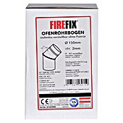 Firefix Ofenrohrbogen (Durchmesser: 150 mm, 45 °, Senotherm lackiert, Schwarz) | BAUHAUS