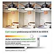 Green Tech Stropni ventilator  (Boja: Crna, Ø x V: 132 x 33 cm, S pet lopatica) | BAUHAUS