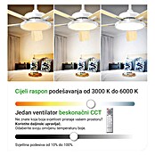 Green Tech Stropni ventilator  (Boja: Bijela, Ø x V: 132 x 33 cm, S pet lopatica) | BAUHAUS