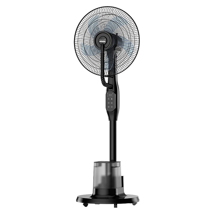 Green Tech Stoječi ventilator z meglico  (Barva: Črna, Ø x V: 44,5 x 128 cm) | 3439 - Tisch/Standventilatoren Marke | CBLA - Ventilatoren Marke | CBL - Ventilatoren | CB - Elektroinstallation | C - Elektro | BAUHAUS