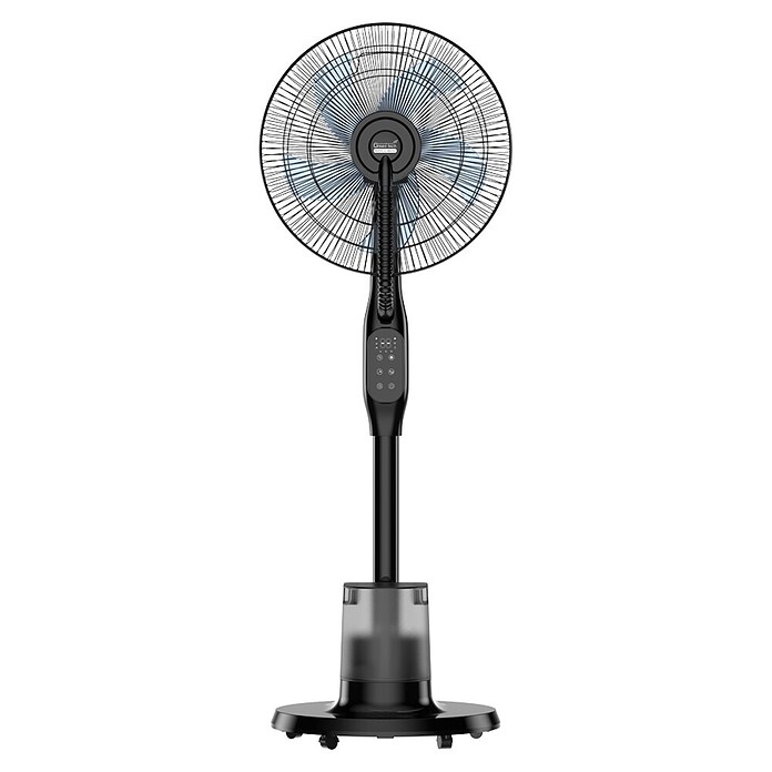 Green Tech Stoječi ventilator z meglico  (Barva: Črna, Ø x V: 44,5 x 128 cm) | 3439 - Tisch/Standventilatoren Marke | CBLA - Ventilatoren Marke | CBL - Ventilatoren | CB - Elektroinstallation | C - Elektro | BAUHAUS
