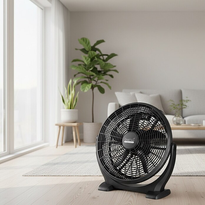 Green Tech Talni ventilator  (Barva: Črna, Ø x V: 470 x 470 mm) | 3440 - Bodenventilatoren | CBLA - Ventilatoren Marke | CBL - Ventilatoren | CB - Elektroinstallation | C - Elektro | BAUHAUS