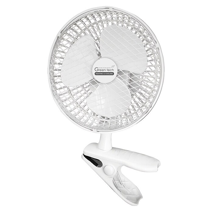 Green Tech Ventilator s sponko  (Barva: Bela, Ø x V: 20 x 31 cm) | 3439 - Tisch/Standventilatoren Marke | CBLA - Ventilatoren Marke | CBL - Ventilatoren | CB - Elektroinstallation | C - Elektro | BAUHAUS