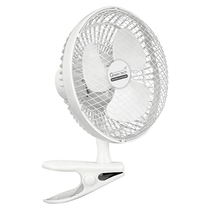 Green Tech Ventilator s sponko  (Barva: Bela, Ø x V: 20 x 31 cm) | 3439 - Tisch/Standventilatoren Marke | CBLA - Ventilatoren Marke | CBL - Ventilatoren | CB - Elektroinstallation | C - Elektro | BAUHAUS