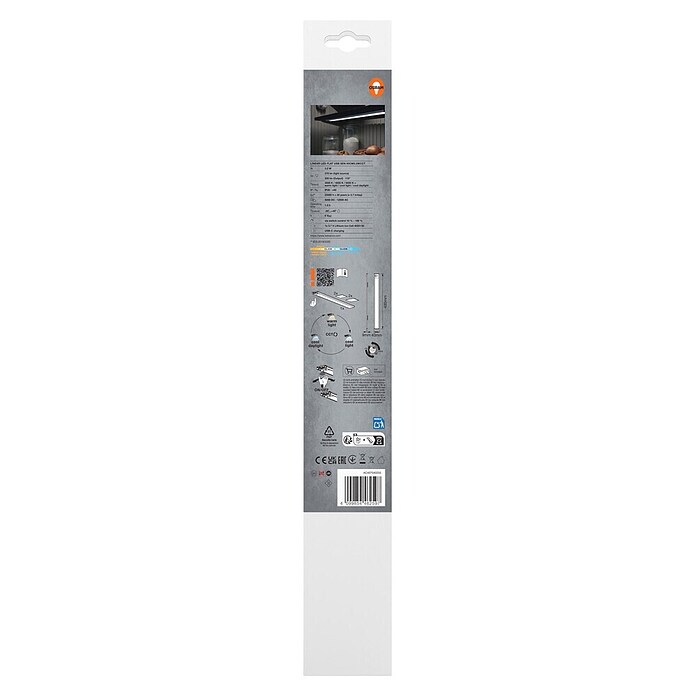 Osram Linear LED svetilka pod omarico Flat USB & Sensor  (Do x Š x V: 40 x 4 x 0,93 cm, Barva svetlobe: Toplo bela) | 3096 - Küche/Möbellicht | CAKA - Zweckleuchten | CAK - Technisches Licht | CA - Beleuchtung | C - Elektro | BAUHAUS