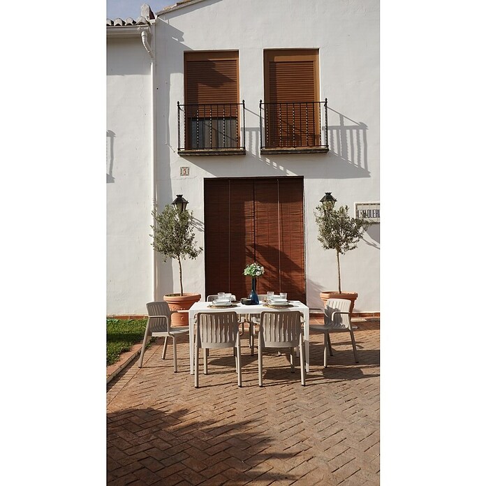 Set de muebles de jardín Master + Lea (5 pzs., Polipropileno, Topo/Blanco) | BAUHAUS