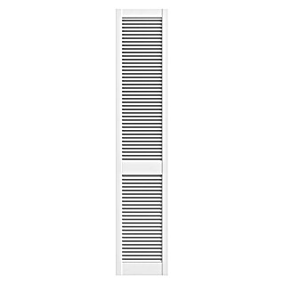 Vrata s lamelama (Š x V: 394 x 1.985 mm, Vrsta lamela: Otvorena, Bijele boje)