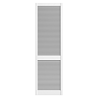 Vrata s lamelama (Š x V: 594 x 1.985 mm, Vrsta lamela: Otvorena, Bijele boje)