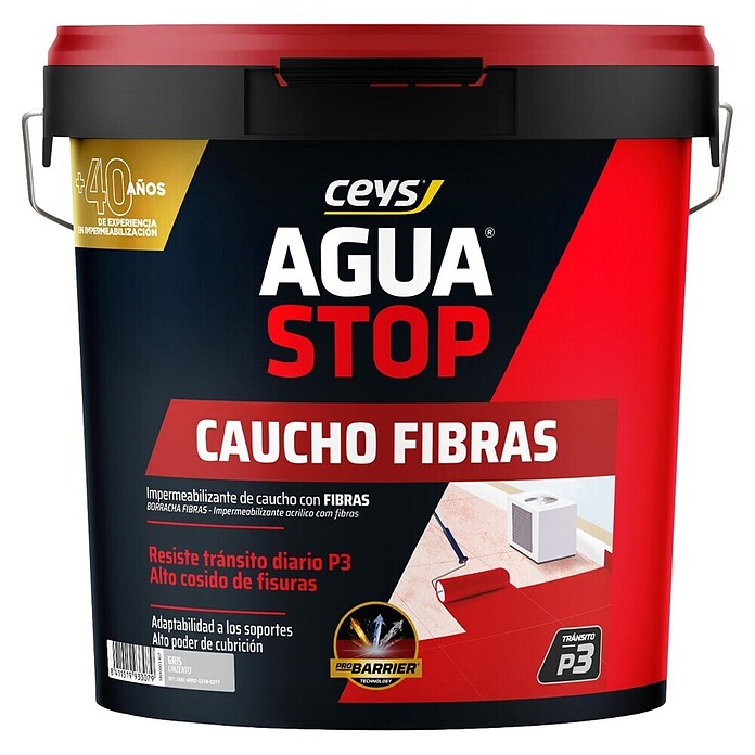 Ceys Impermeabilizante caucho acrílico Agua Stop (20 kg, Gris) | BAUHAUS