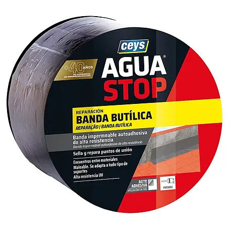 Ceys  Adhesivo para alumino butílica impermeable Agua Stop