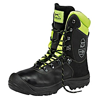 Kübler Forest Schnittschutz-Stiefel (Schuhgröße: 46, Schwarz/Neongelb, S3)