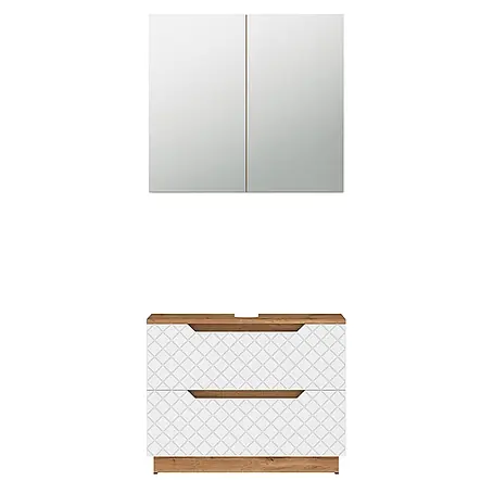 Vicco  Badmöbel-Set Lotta Weiß 2 Teile